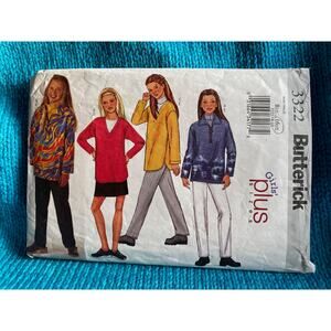 Butterick Sewing pattern 3322 girls top skirt pants sz 16
